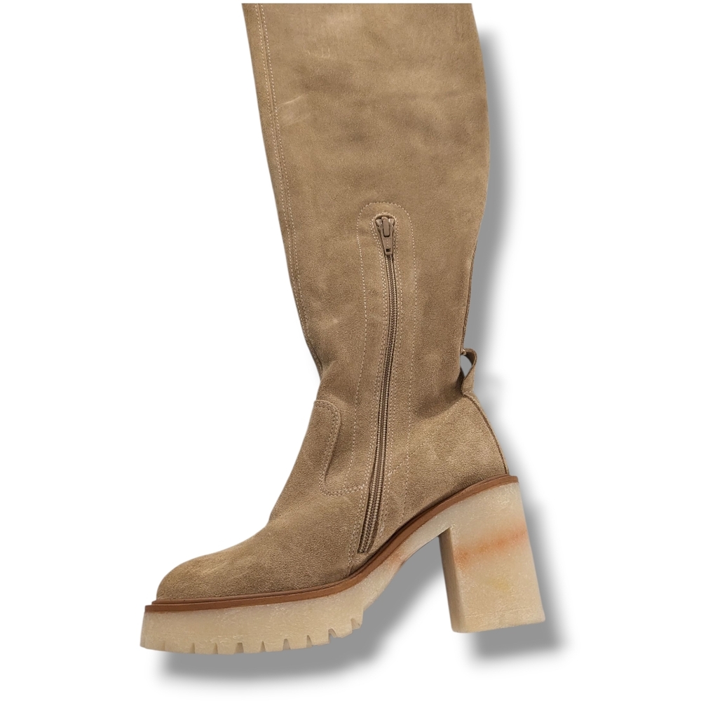 Free People Beige Jasper Heeled Boots - Picture 3 of 16